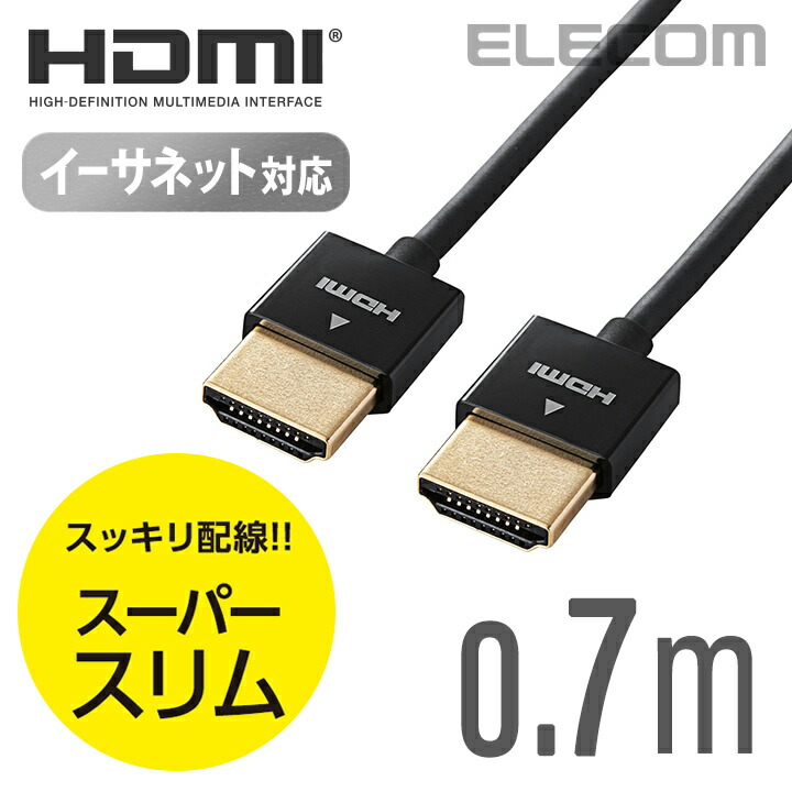 ハイスピードHDMI(R)ケーブル(スーパースリム)